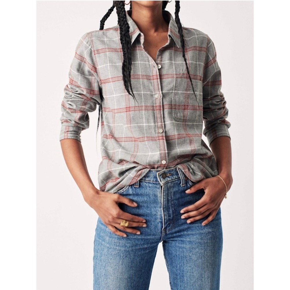 Faherty The Classic Flannet Shirt in Juliet Plaid Size‎ Small